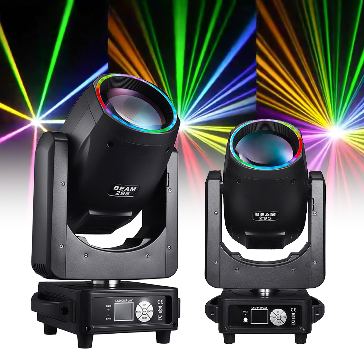 FY 295W Beam Moving Head Light - LED Ring Dance Floor Type