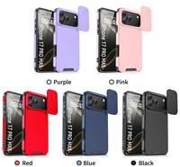Coque de téléphone de Protection d'objectif coulissant d'armure antichoc pour IPhone 17 Air 16E 15 14 Plus 13 12 11 Pro Max Coque de couverture rigide