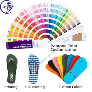 Chanclas con logotipo personalizado para hombre, zapatillas troqueladas personalizadas para parejas, zapatillas de marca personal, chanclas con patrón personalizado - Product Image 2