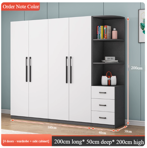 Moderno <span class=keywords><strong>e</strong></span> durevole guardaroba camera da letto <span class=keywords><strong>e</strong></span> <span class=keywords><strong>armadio</strong></span> di stoccaggio mobili con grande capacità pannello di particelle <span class=keywords><strong>armadio</strong></span> <span class=keywords><strong>e</strong></span> armadietto - Product Image 4