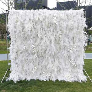 SN-D011 la nuova seta artificiale foglie Pampas erba produttore di pareti fiori artificiali muro - Product Image 4