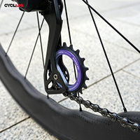 CYCLAMI 18T Roue de dérailleur arrière en alliage d'aluminium céramique creuse 28g 12 vitesses pour VTT/Vélos de route