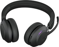Auriculares Inalámbricos Estéreo Jabra Evolve2 65 Negros, Certificados para MS Teams, Auriculares Bluetooth con Busylight y ANC para Oficina