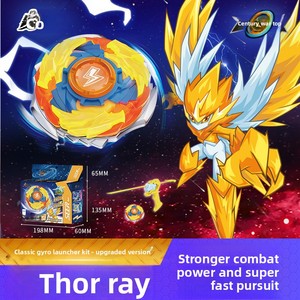Saihong Century Battle Top Upgraded Edition Launch Set War God Gaia Thunder God Ray Plastic Sounding Spinning Top Toy for - Product Image 4