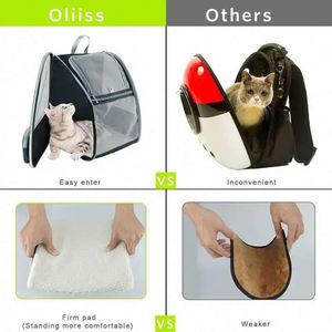 Free Sample Premium Breathable pet <b>backpack</b> <b>Cat</b> Travel Outdoor Shoulder Bag For Small Dogs <b>Cats</b> Portable Packaging Pet <b>Cat</b> - Product Image 4