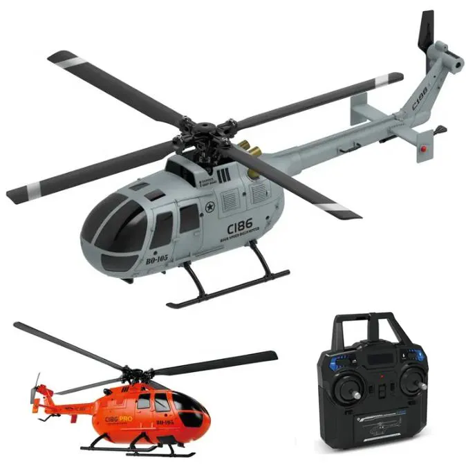 2.4Ghz Remote Control 4CH Helicopter 6-Axis Gyro Air Pressure Altitude Hold Simulation Rc Hobby Toy Flybarless Helicopter
