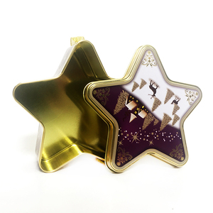 Cajas <span class=keywords><strong>de</strong></span> <span class=keywords><strong>lata</strong></span> con forma <span class=keywords><strong>de</strong></span> <span class=keywords><strong>estrella</strong></span> <span class=keywords><strong>de</strong></span> Metal para dulces y regalos <span class=keywords><strong>de</strong></span> Navidad, cajas pequeñas con estampado personalizado <span class=keywords><strong>de</strong></span> alta calidad - Product Image 5