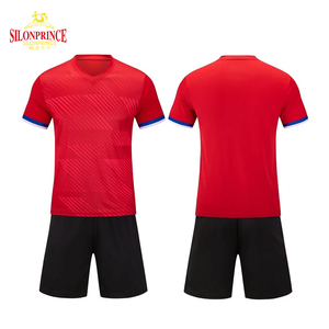 Custom Dropshipping Voetbalshirt Voetbaltenue Snel Droog Voetbal Jersey Blauw Geel Set Gesublimeerd Jersey Voetbal Uniformen - Product Image 1