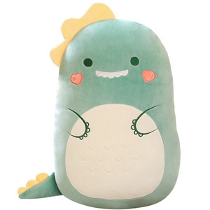 Lindo Dinosaurio Sentado de Peluche Suave Multicolor, Regalo de Cumpleaños para Niños y Niñas, Almohadas de Animales de Peluche, Juguetes de Peluche Personalizados - Product Image 1