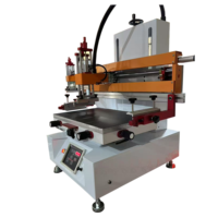 Máquina de serigrafía de mesa semiautomática económica Impresión de Mantel de trabajo al vacío semiautomática