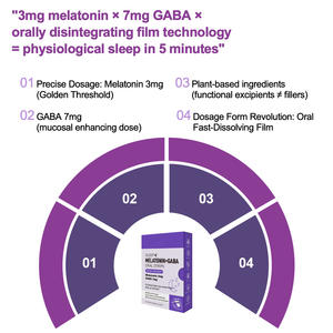 Produk OEM Melatonin Oral larutan Film tidur dan Strip tidur untuk manajemen Insomnia tidur fisiologis dalam 5 menit - Product Image 5