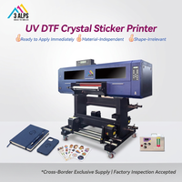 Imprimante UV DTF Crystal 60 cm avec 3 ou 4 têtes I1600/I3200 pour impression de logos ou d'autocollants en TPU