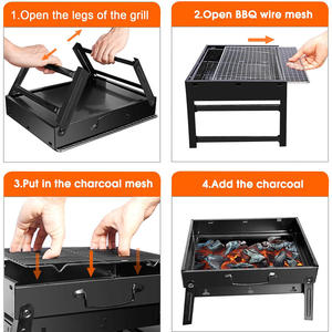 Barbecue à <span class=keywords><strong>charbon</strong></span> Portable pour la cuisine en plein air - Product Image 3