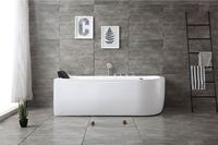 Baignoire autoportante intérieure simple avec design moderne et baignoire de massage jaccuzzi pour le sexe dans la salle de bain, vente en gros
