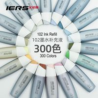 Ensemble de marqueurs IERS de grande capacité avec liquide de réapprovisionnement d'encre multicolore facile à utiliser et durable
