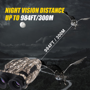 <span class=keywords><strong>Jumelles</strong></span> à imagerie thermique, distance d'observation de 300 m, zoom 5x, 10 MP/FHD, stockage de 128 Go, vision nocturne de 300 mètres, lunettes de vision nocturne - Product Image 4