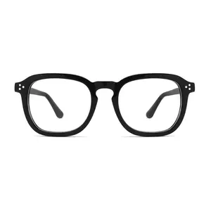Стильные квадратные черные черепахи дешевые белые стоечные ацетатные очки оптические оправы