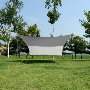 CAMPTOWN HEXA <b>TARP</b> XL-300 Four-Season Waterproof Camping <b>Tarp</b> UV Resistant Sunshade Canopy Aluminum Silver Fabric Outdoor - Product Image 1