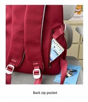 Ensemble de sacs d'école 2 en 1 pour filles, sac à dos en polyester et sac fourre-tout, poche avant à carreaux, poche latérale pour bouteille d'eau, bretelles rembourrées, pour étudiantes