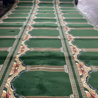 Tapis de prière mural musulman en rouleau, tapis de mosquée en rouleau, tapis doux en fil pour salle de prière