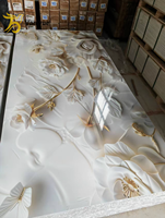 Panneaux muraux en PVC imitation marbre brillant, ignifuges, design moderne, pour la décoration de la maison, vente en gros