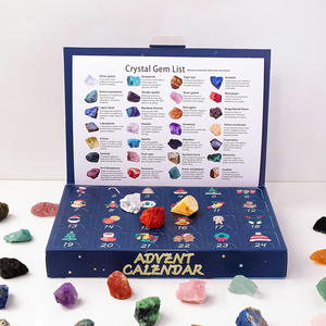 Calendrier de l'avent en cristal de 24 jours-Boîte surprise de spécimens minéraux naturels pour le compte à rebours de Noël - Product Image 2
