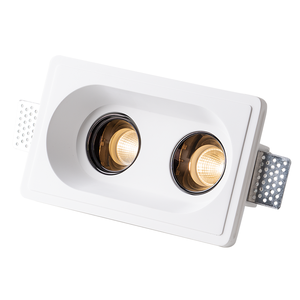 <span class=keywords><strong>Spot</strong></span> de <span class=keywords><strong>plafond</strong></span> Aisilan pour hôtel, éclairage COB anti-éblouissement, rond, carré, double, LED encastré sans cadre, en plâtre, pour downlight - Product Image 5