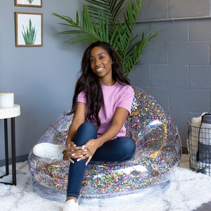 Hot Star Models <b>Inflatable</b> <b>Sofa</b> Portable <b>Inflatable</b> Recliner Can Be Folded Fixed Pattern and Color LOGO - Product Image 6