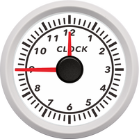ECPS Eight Back Light Universal IP67 Tahan Air Analog Clock Gauge Meter Diameter 52mm untuk Kapal Mobil 12V 24V