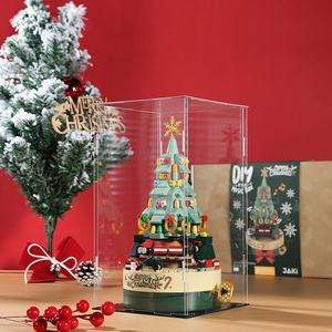 Nuovo Carillon Natalizio Rotante 2025 con Canzone, Serie Colorata di Blocchi da Costruzione, Ornamenti, Regali di Capodanno, Giocattolo per Bambini - Product Image 3