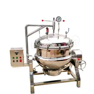 New Design Automatic Pot Mixer Double Tilting Jacketed Kettle Cooking Kettle With Agitator For Wholesales