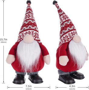 Décorations de Noël pour la maison : Gnome de ski tricoté, petite décoration d'hiver, cadeaux de Noël - Product Image 5