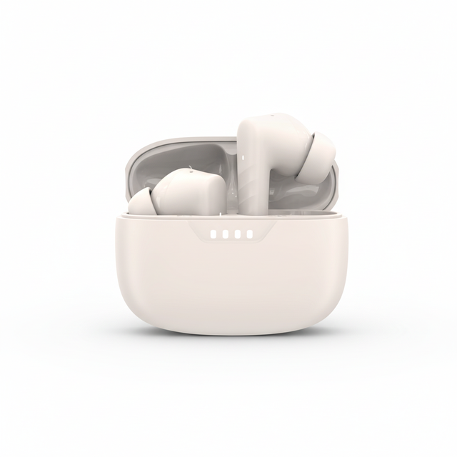 Ultra-Lightweight Semi-In-Ear TWS Earbuds with Bluetooth 5.3, Ergonomic Comfort Fit for All-Day Wear