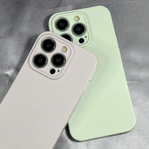 Funda de teléfono de TPU suave con todo incluido para Apple 13Pro 15 16Promax XS 11 14 13 Niche Macaron Color sólido funda móvil para <span class=keywords><strong>iPhone</strong></span> - Product Image 3