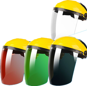 Vente en gros Soudeurs anti-impact réutilisables pour le ponçage Soudure Transparent Clair Bouclier facial Demi-acrylique Bouclier de protection pour casque - Product Image 3