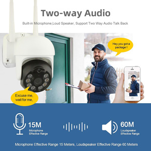 กล้องวงจรปิดอัจฉริยะ <span class=keywords><strong>Wolf</strong></span> Guard Tuya 3MP/4MP Wifi พร้อมระบบอินเตอร์คอมสองทาง ติดตามอัตโนมัติ ความคมชัดระดับ Full HD กล้อง IP อัจฉริยะ WiFi สำหรับรักษาความปลอดภัย - Product Image 6