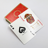 Jeu de cartes à jouer personnalisé avec design coloré, impression feuille d'or, cartes de poker personnalisées avec boîte d'impression, vente en gros OEM, MOQ 1000 jeux