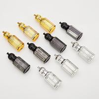 Flacons à bille en verre rechargeables de luxe pour huiles essentielles, 3 ml, 6 ml, 12 ml, avec bâtonnets en verre, pour les voyages et les parfums