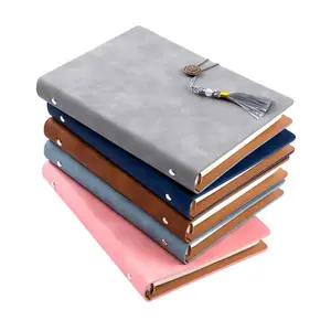 Groothandel China Fabriek Unieke Knoopsluiting Herbruikbare Lederen Journal Cover Schattige Notebooks