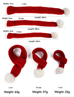 Écharpe Chaude d'Hiver pour Animaux de Compagnie, en Fibre Acrylique, Style Classique, pour Petits Animaux, Décoration de Noël Unie, Accessoire pour Chiens, Style Doux