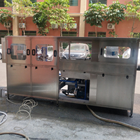 Machine à emballer automatique 3 en 1 pour bouteilles, 5 gallons, 20l, m-120bph, essence, eau pure, machine de lavage, de remplissage et de remplissage, ligne de production