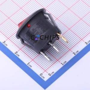 S601C-101N011RB Rocker Switch Through hole Component (THT) Switch 23mm 23mm Concave Bend Solder Tab - Product Image 2