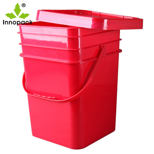 Cubeta de Plástico Cuadrada o Redonda de 5 Libras, 15 <span class=keywords><strong>Litros</strong></span>, <span class=keywords><strong>25</strong></span> Libras, con Tapa y Molde para Almacenamiento, Lavado de Autos, Alimentos, Pasteles - Product Image 1