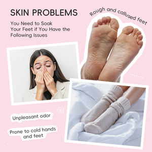Laikou Japon Sakura Gelée Exfoliante pour les Pieds au Sel, Kit Pédicure Spa 50g+50g, Soin Doux Exfoliant pour la Peau - Product Image 4