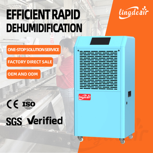 Déshumidificateur commercial électrique 158L/D, portable, en métal, avec affichage numérique - Product Image 1