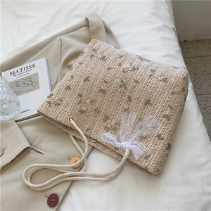 Nouveauté : Sacs en paille tressée tendance pour femmes – Sacs à main de luxe en paille pour dames - Product Image 6