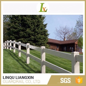 ПВХ виниловый пластиковый 2-рельсовый столб и ограждение для конной фермы - Product Image 3