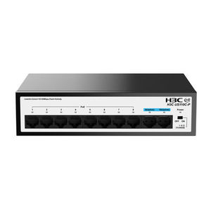 Commutateur H3C US110 8 ports 10/100/1000Base-T + 2 ports 1000Base-X SFP (uplink) – Mode de commutation standard, Mode VLAN, Mode de contrôle de flux, Aggregation Uplink - Product Image 1