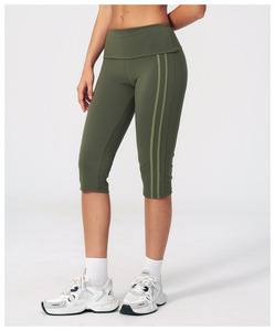 Pantalon de yoga taille haute moulant pour <span class=keywords><strong>femme</strong></span>, séchage rapide, couleur unie, effet galbant fessier, idéal pour le fitness et la gym - Product Image 6