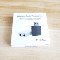 Émetteur-récepteur audio Bluetooth 5.0 3 en 1 Stéréo 3,5 mm USB Adaptateur sans fil Bluetooth pour TV PC Kit voiture Casque ZF169 P